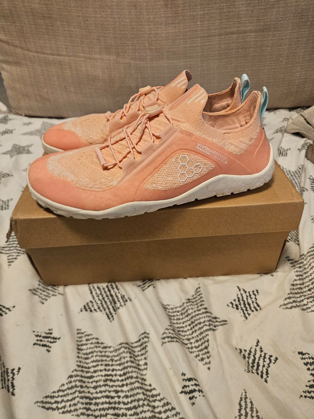 נעלי Vivobarefoot Primus Trail Knit Peach Melba Pink מידה 41 יד שנייה