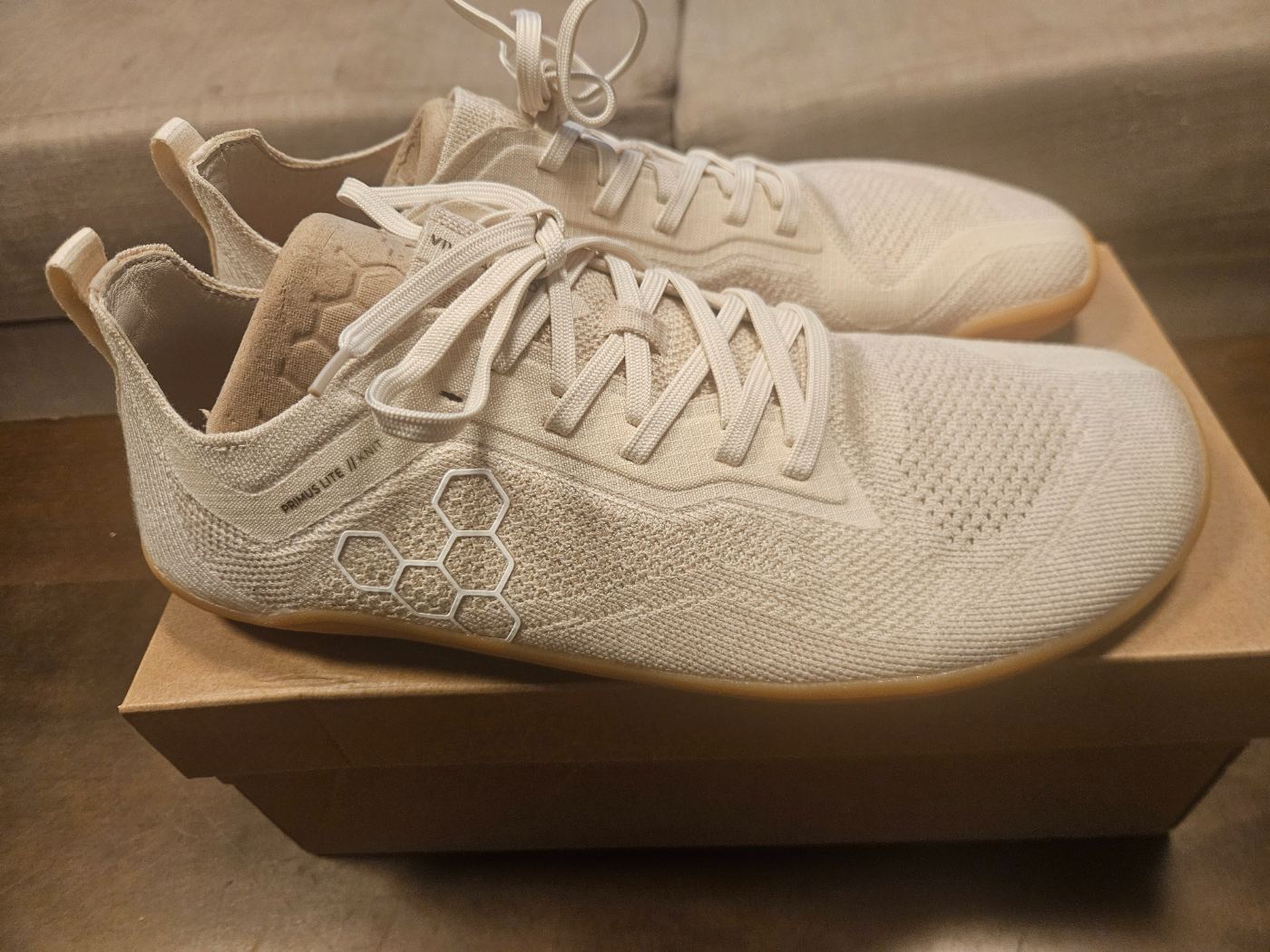 נעלי Vivobarefoot Primus Lite Knit Natural Coconut מידה 43 יד שנייה