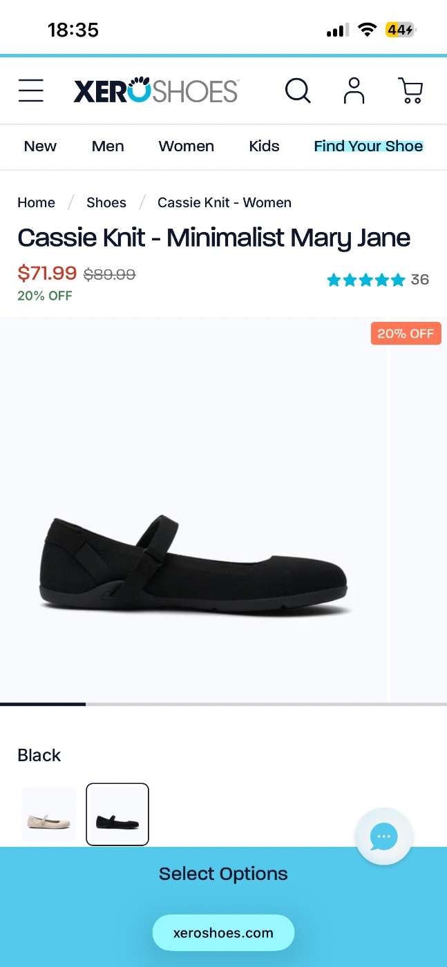 נעלי Xero Shoes XERO SHOES CASSIE מידה 36 יד שנייה